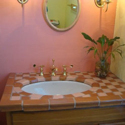 Bathroom Tile Work - Vanity Tops And Side Splashes