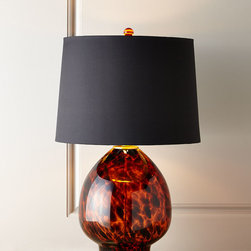 Tobias Tortoise Glass Table Lamp - Table Lamps