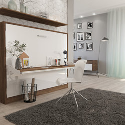 Spazio T - Full Size Wall Bed with Table - Kids Desks And Desk Sets