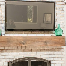 tv over fireplace