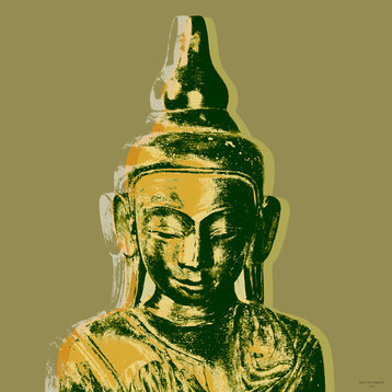 Thai Buddha Pop Art, 4, 24x24 Stretched