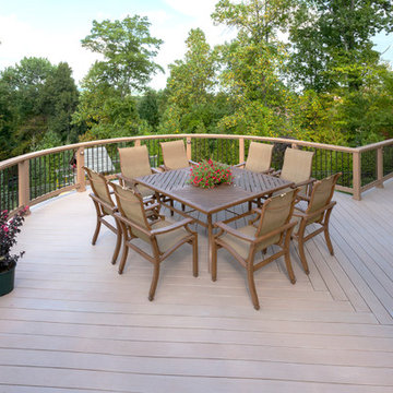 Raised Deck above Patio (Dining Area w/View, detail)