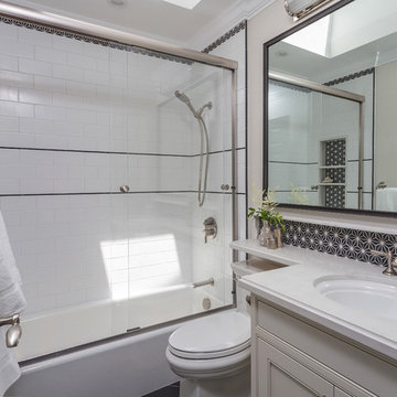 High-Contrast Bathroom