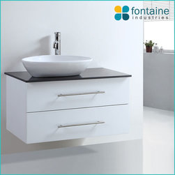 Stonehenge 900 Deep Drawer Wall Mounted Vanity - Bathroom Vanities