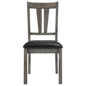 Picket House Furnishings Grayson Fan Back Chair With PU Seat