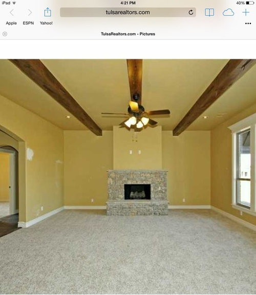 Built ins on one side of fireplace?