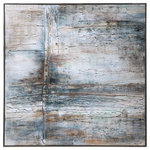 Uttermost - Uttermost 36059 Open - 51" Hand Painted Canvas Art - Hand Painted On Canvas, This Abstract Artwork ShowOpen 51"  Hand Paint Hand Painted/Antique *UL Approved: YES Energy Star Qualified: n/a ADA Certified: n/a  *Number of Lights:   *Bulb Included:No *Bulb Type:No *Finish Type:Hand Painted/Antiqued Silver Leaf Gallery Frame/Ab