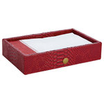 Kiyasa Group - Python Guest Towel Tray Red Dragon - Designed in the US.
