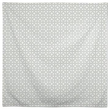 Delicate Tile Pattern Gray 58x58 Tablecloth