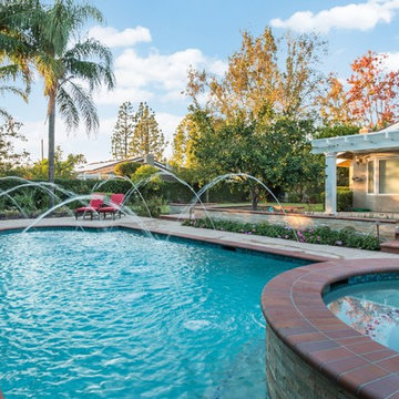 Pool with Creative Tile Designs