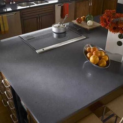 Kitchen island in Corian&reg; Stardust. - Kitchen Countertops