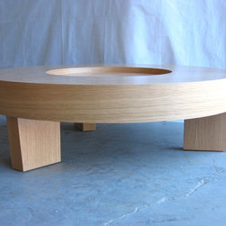 Recess Coffee Table - Round - Oak - Coffee Tables