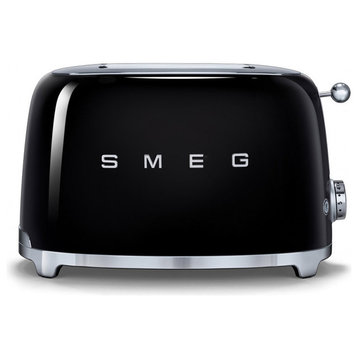 Smeg 50's Retro Style Two Slice Toaster, Black