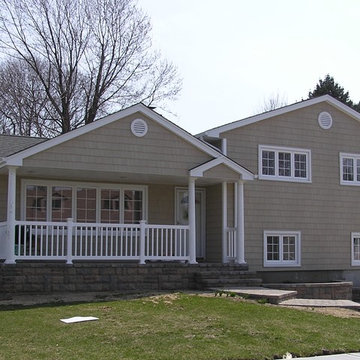 West Babylon Siding - Monterey Sand Shakes with new Windows and Roof