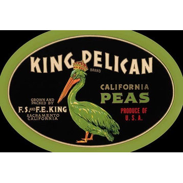 King Pelican California Peas- Paper Poster 20" x 30"