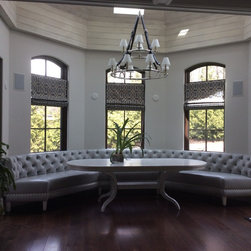 Beautiful Contemporary kitchen, Bergen co - Window Treatments