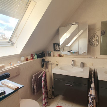 Wanne + Dusche | mit Raumteiler als Apoauszug