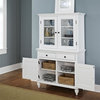 Brushed White Buffet and Hutch