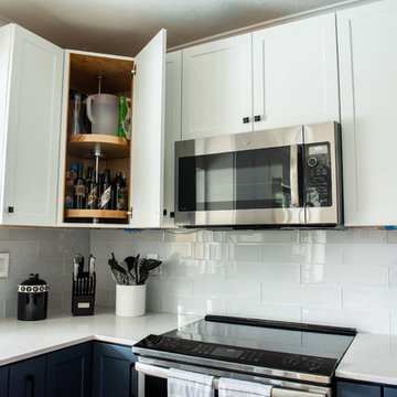 Contemporary Kitchen Update Done in a 2 Tone Color