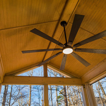 Open Porch and Pressure-Treated Deck