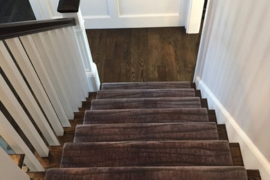 Staircase - transitional staircase idea in Boston