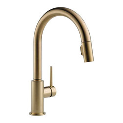 Trinsic Single-Handle Pull-Down Sprayer Kitchen Faucet with MagnaTite Docking in - Kitchen Faucets