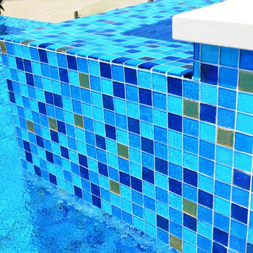 All Glass Tile Pool, Laguna Beach,CA