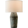 La Brea Table Lamp Graystone, Off-White Hardback Linen, 16.75X16.75X23