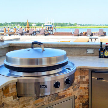 Outdoor Kitchen Featuring Evo Grill