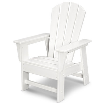 Polywood Kids Casual Chair, White