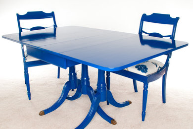 Duncan Phyfe Dining Table in Blue