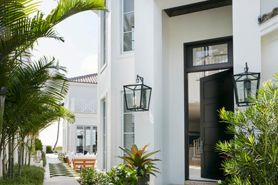 Example of a beach style exterior home design in Miami