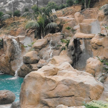 Pool waterfalls