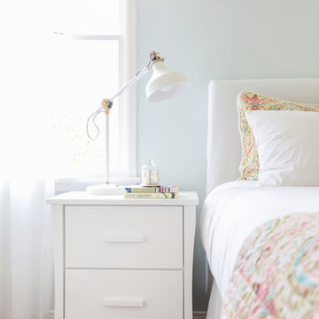 Modern Preppy Master Bedroom on a Budget in Sherman Oaks