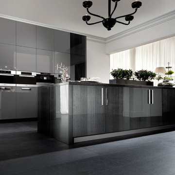 Luxury Dark Black Modern Kitchen By Darash Collection