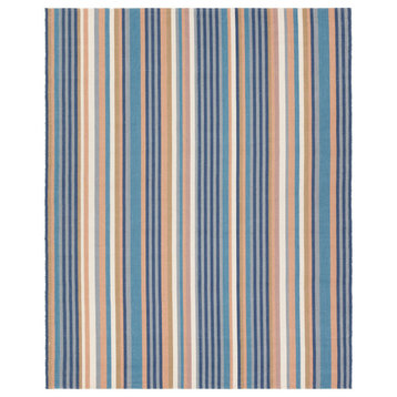 Vibe by Jaipur Living Sergio Handmade Striped Blue/Cream Runner Rug 3'X8'