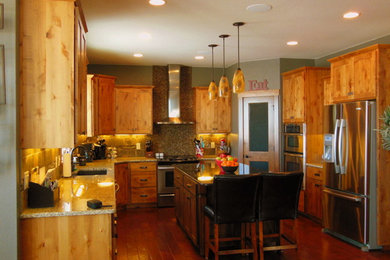 Inspiration for a craftsman kitchen remodel in Other