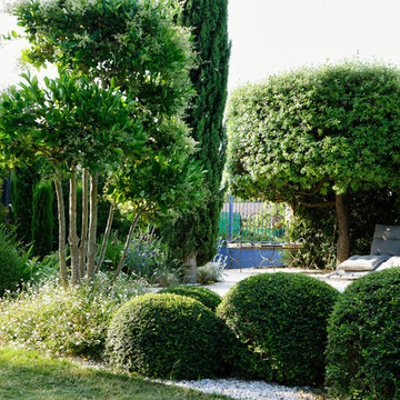 Petit jardin contemporain de 500m²
