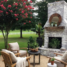 outdoor fireplace