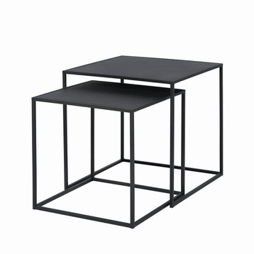 Fera 2-Piece Table Set, Black