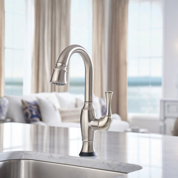Brizo 64903LF-SS Talo Single Handle Pull-Down Prep Faucet with SmartTouch Techno