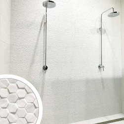 Earthstone Hexagon Bianxo 12X24 Porcelain Tile - Tile