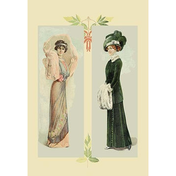 Lady in Pink, Lady in Green- Paper Poster 20" x 30"