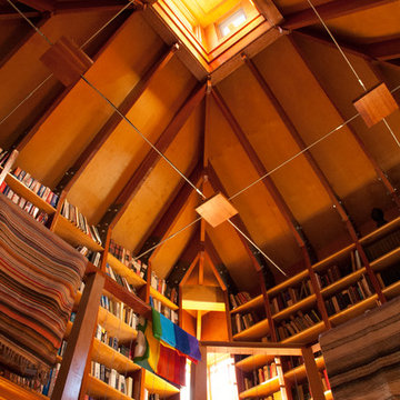 Lawyer's Library and new Den, Kitchen and Dining