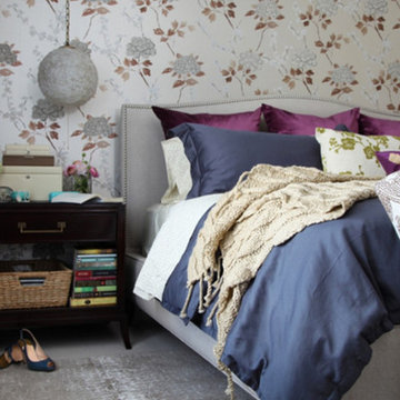 Sophisticated Master Bedroom with Color
