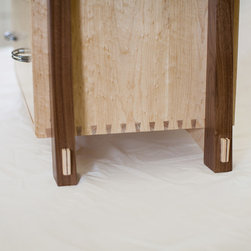 Birdseye Maple and Walnut Tansu Chest - Products