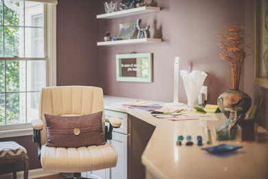 Example of a minimalist home office design in DC Metro