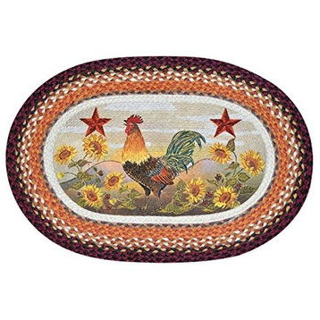 Op 391 Morning Rooster Oval Patch 20"X30"