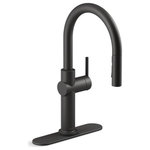 Kohler - Kohler Crue Pull-Down 1-Handle Kitchen Sink Faucet, Matte Black - Crue Pull-down single-handle kitchen sink faucet