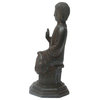 Chinese Rustic Iron Pedestal Sitting Buddha Statue